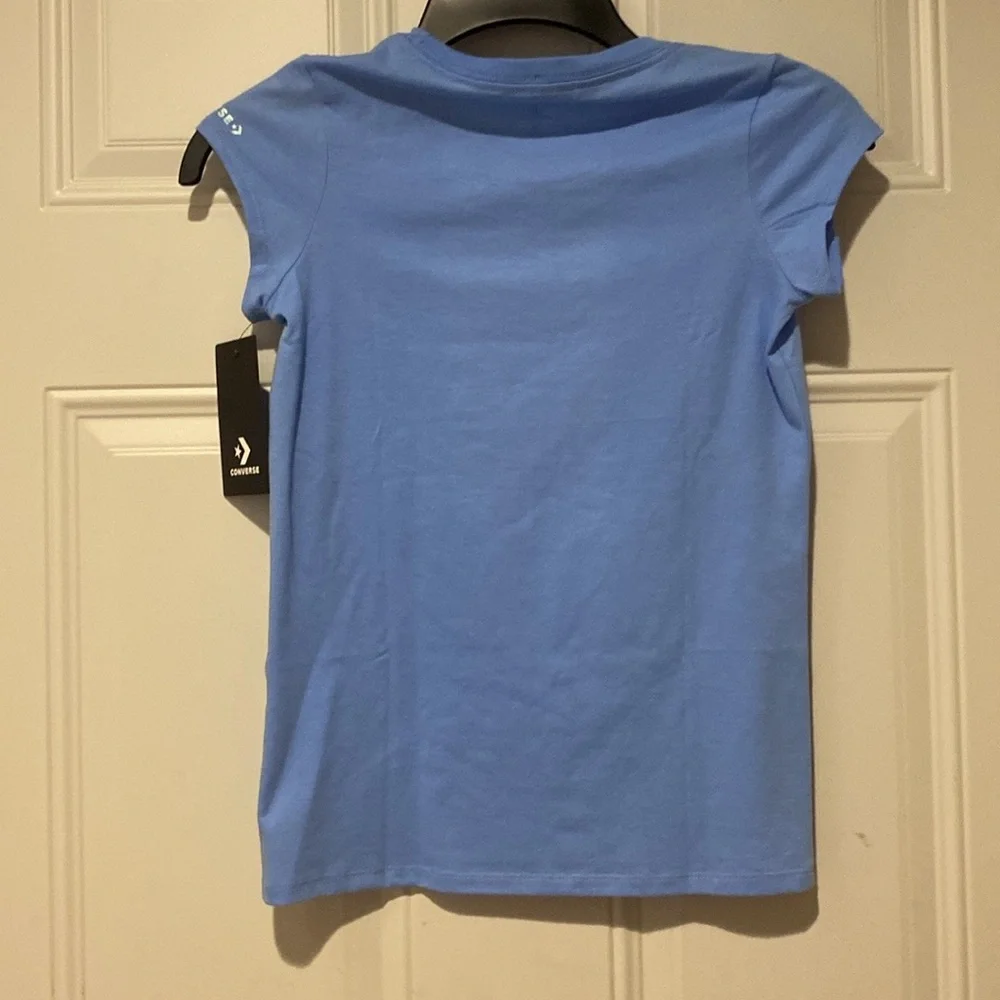 Converse Blue T-shirt Size M (Girls) - Picture 2 of 4